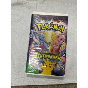 Pokémon The First Movie VHS – Mewtwo vs Mew – Original Tape w/ Case